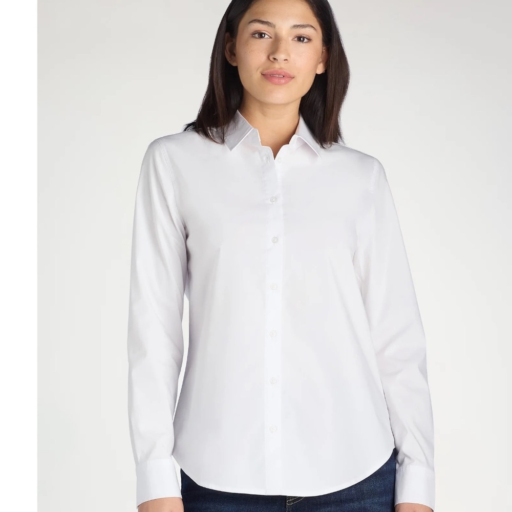 Time and Tru Women’s Button Front Shirt - Picture 5 of 10